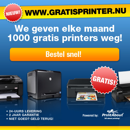 Win direct een gratis printer