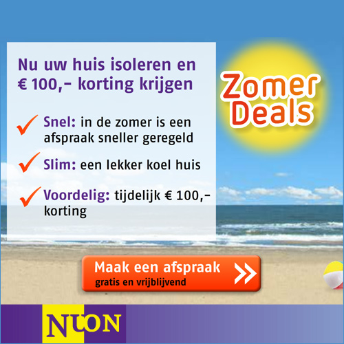 Nuon zomerdeal met 100 euro korting