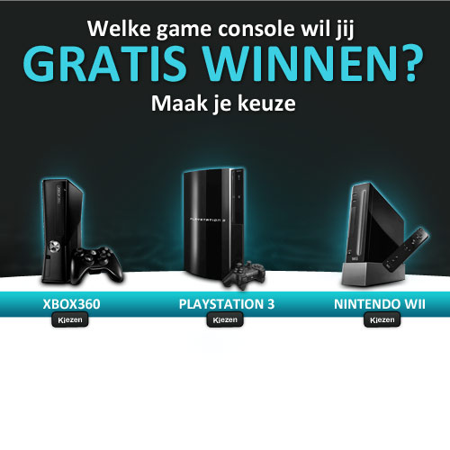 Maak kans op een game console