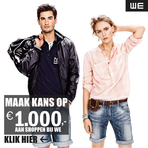 Win gratis shoppen bij WE