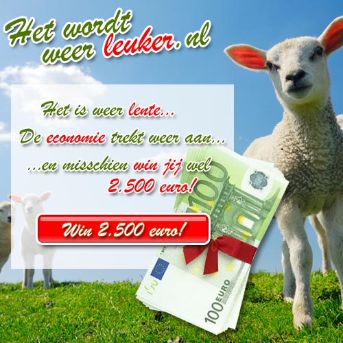 Win in 5 minuten 2500 euro