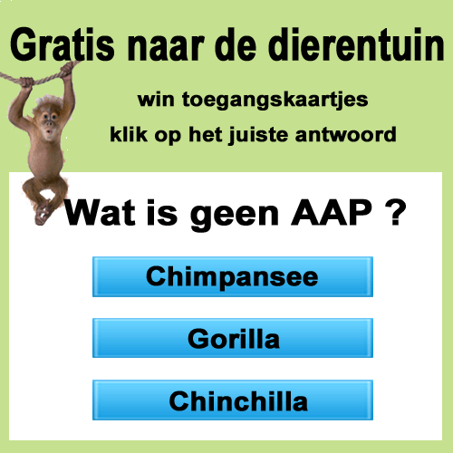 Gratis naar de dierentuin