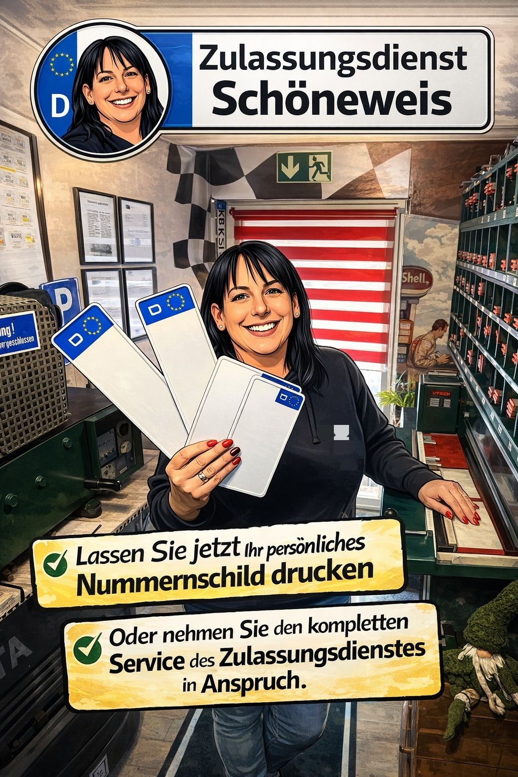 Kundenlogo von Kfz Kennzeichen und Zulassungsdienst Kerstin Schöneweis