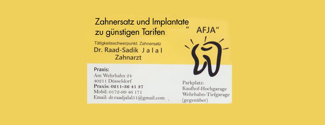 Kundenlogo von Zahnarzt Raad-Sadik Jalal
