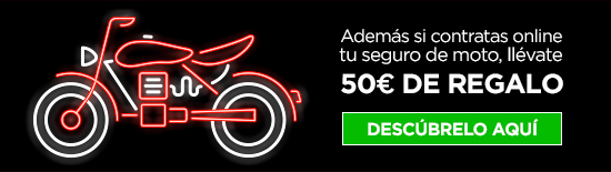 50Euros de regalo al contratar tu seguro de moto